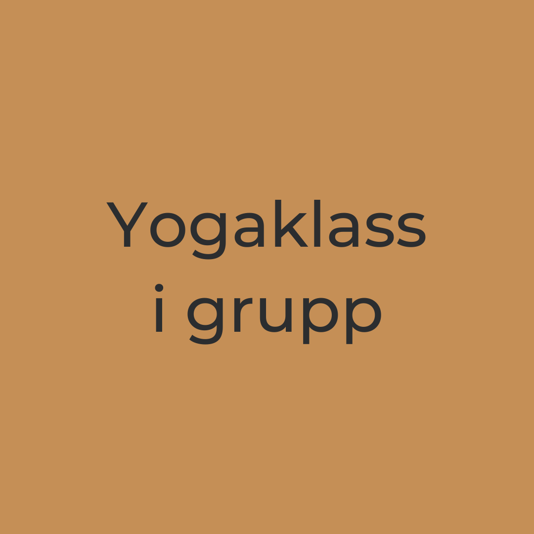 yogaklass i grupp med evelina